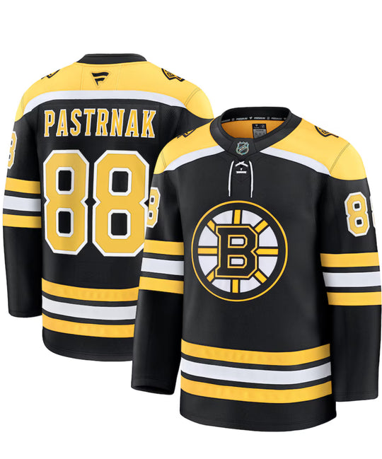 Boston Bruins Fanatics Branded Home Premium Jersey - Black - David Pastrnak