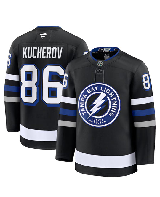 Nikita Kucherov Svart Tampa Bay Lightning Alternate Premium Jersey