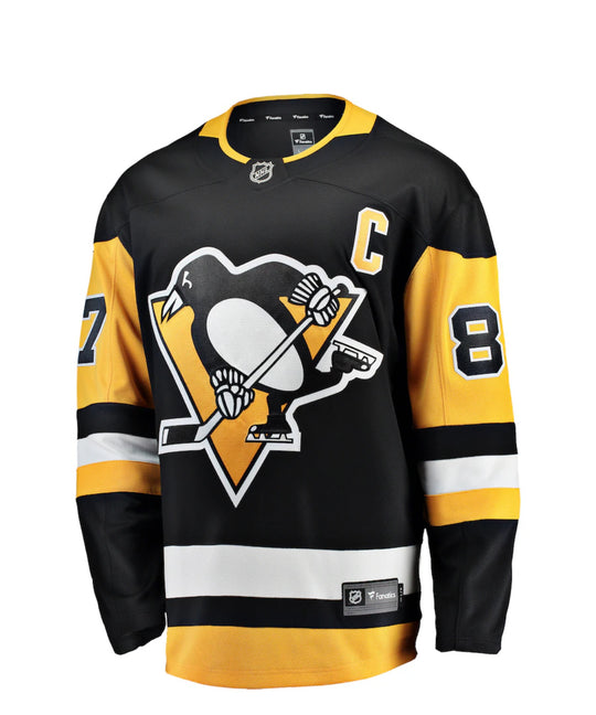 Sidney Crosby Svart Pittsburgh Penguins Kapten-patch Hemma Breakaway-tröja