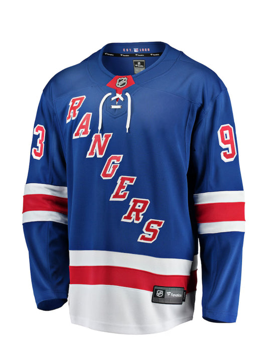 New York Rangers Fanatics Hemma-tröja - Blå - Mika Zibanejad