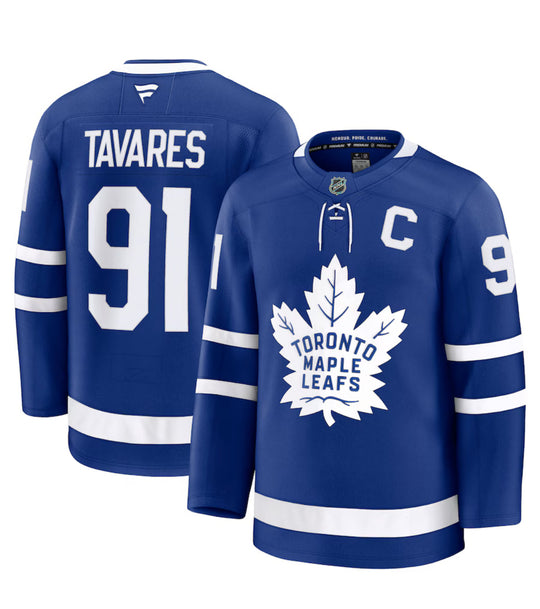 Toronto Maple Leafs Fanatics Märkes Hemmapremiumtröja - Blå - John Tavares