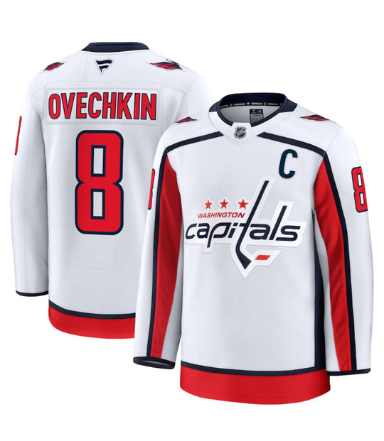 Alexander Ovechkin Vit Washington Capitals Bortapremiumtröja