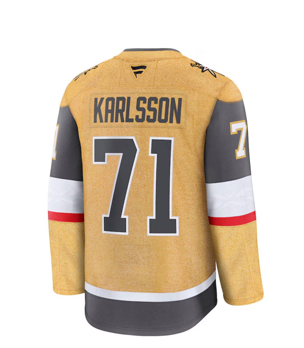 Vegas Golden Knights Fanatics Märkes Hemmapremiumtröja - Guld - William Karlsson