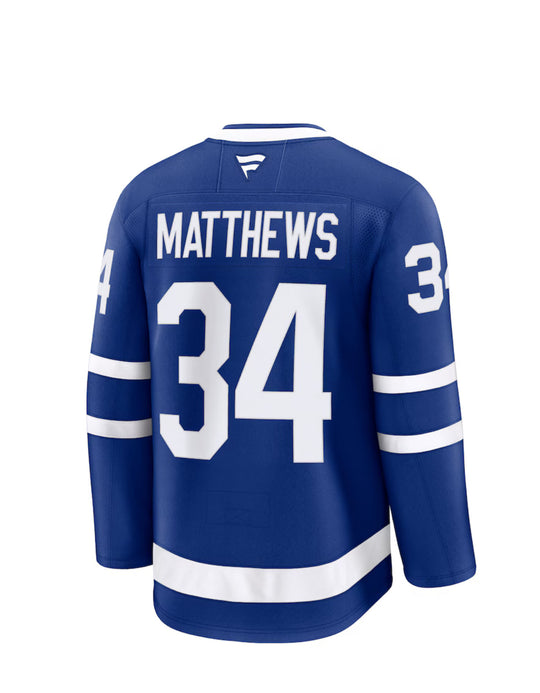 Toronto Maple Leafs Fanatics Märkes Hemmapremiumtröja - Blå - Auston Matthews