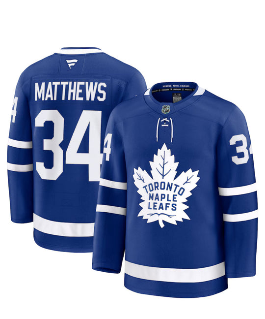 Toronto Maple Leafs Fanatics Märkes Hemmapremiumtröja - Blå - Auston Matthews