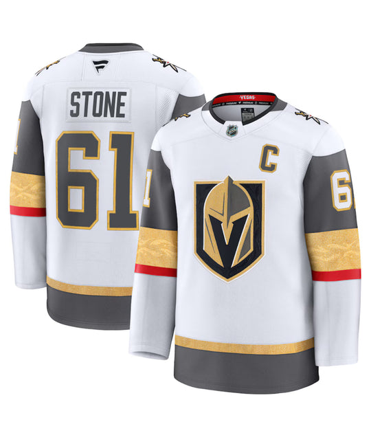 Mark Stone Vit Vegas Golden Knights Bortapremiumtröja